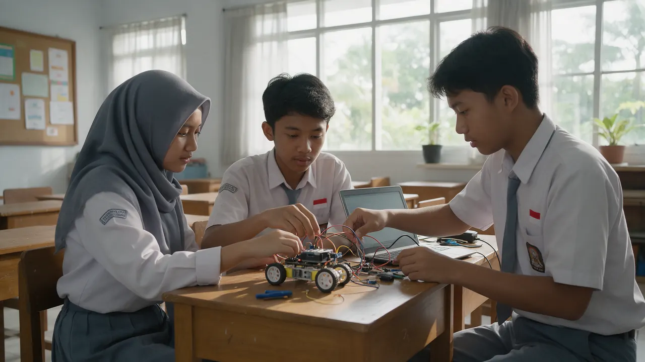 Tim Robotik SMA Mustikane Juara 1 Kompetisi Robotik Pelajar Jakarta 2026