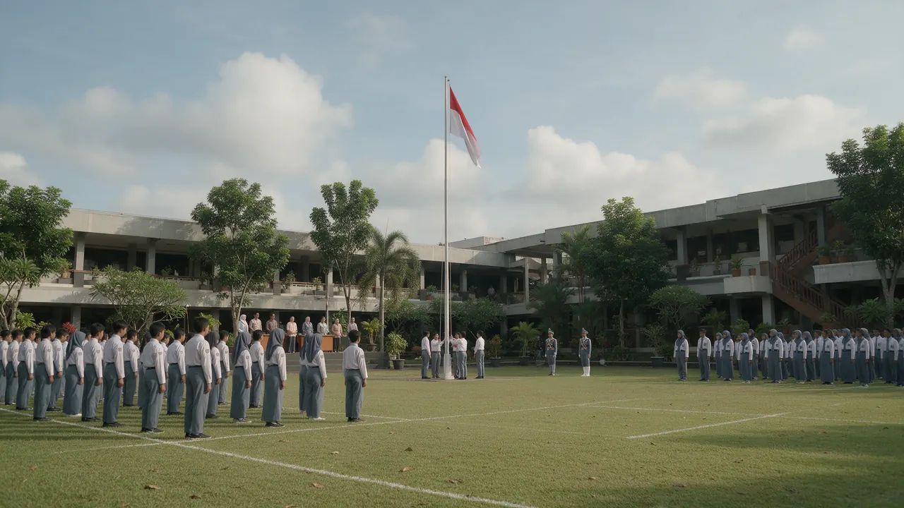 Upacara Bendera Senin Pagi